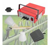 WDDEYYDS PC03 (15-30KV) 2nd Gear Small Electrostatic Sprayer Powder Coating System | Innovative Dual Voltage with Minimal Overspray And Larger Ground Clamp | Powder Coating Machine with Clear Bottle