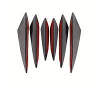 WDDZTMNB 6pcs Spoiler paraurti Anteriore, Compatibile con Ford Focus 2 3 4 MK2 MK3 MK4 RS ST Kuga Escape, Accessori Auto,Black