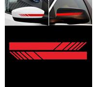WDDZTMNB Adesivo per specchietto retrovisore, Compatibile con Hyundai i20 i30 ix20 ix35 Tucson Santa Fe, Decorazioni per Auto,Red