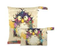 WDdZzyy Aesthetic Beauty - Borsa da viaggio per pittura artistica con formiche, confezione da 2, essenziale per volare con manici per fare il bagno