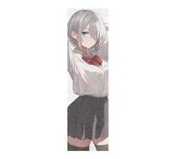 WDdZzyy Anime Studente Ragazza Bellezza Grip Tape per Skateboards Antiscivolo Grip Tape Scooter 33 × 9 Inch lija para patineta