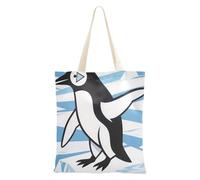 WDdZzyy Astratto Artistico Pittura Pinguino Donne Tote Bag Regalo di Compleanno Bulk Canvas Tote Bags