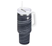 WDdZzyy Bicchiere vuoto per coldee con coperchio e cannuccia, riutilizzabile, per caffè, scuola, sport, asilo nido, campeggio e altro ancora