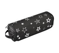 WDdZzyy Black Star - Borsa da viaggio per strumenti per capelli, con tappetino rimovibile resistente al calore, organizer per accessori per lo styling dei capelli, organizer per raddrizzatori, ferro