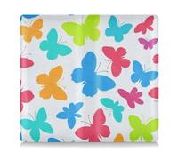 WDdZzyy Blue Cartoon Butterfly Silhouette Leather Registrazione e Assicurazione Titolare della Carta di Assicurazione Accessori per camion per ID, patente di guida, chiavi di contatto schede di