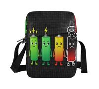 WDdZzyy Borsa a tracolla a tracolla Piccole borse per le donne Croos Borse per il corpo Borsa per viaggio Cinghia regolabile per all'aperto quotidiano carino livello di carica della batteria