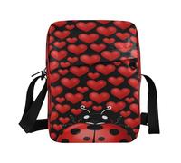 WDdZzyy Borsa a tracolla Borsa a tracolla Piccola Borsa a tracolla Casual Borsa a tracolla Regolabile per lo Shopping Coccinelle Carine Cuore Rosso
