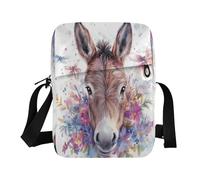 WDdZzyy Borsa a tracolla Borsa a tracolla Piccole Borse per le donne Borse a tracolla per le donne Borse a tracolla Tracolla Regolabile per Viaggio Bellezza Asino Bianco
