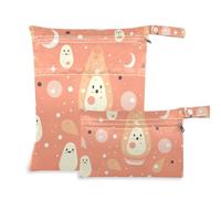 WDdZzyy Borsa arancione con cerniera per lampada lavica, confezione da 2 pezzi, essenziale da viaggio per bambini, con manici per piscina