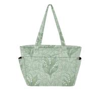 WDdZzyy Borsa da lavoro da donna per viaggi e spostamenti quotidiani con custodia trolley Finlandia Lily Of The Valley William Morris Pattern