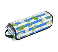 WDdZzyy Borsa da viaggio per strumenti per capelli caldi con calle e margherite, con tappetino in ferro, impermeabile, organizer da viaggio per utensili da cucina e accessori per la cura dei capelli