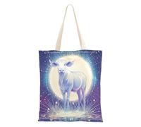 WDdZzyy Borsa della spesa in tela per tarocchi di mucca per le donne con tasche con manici borse di tela riutilizzabili Bulk Tote Bags Coworker Regali