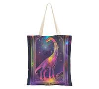 WDdZzyy Borsa in tela per tarocchi con dinosauri per le donne con tasche con manici riutilizzabile Bulk Totes Cool Regali per amiche femminili
