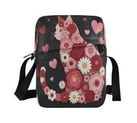 WDdZzyy Borsa messenger da donna a tracolla Borse a tracolla per le donne Borse da donna Borsa per viaggio Tracolla regolabile per all'aperto Quotidiano Felice Meowentines Day Divertente Gatto