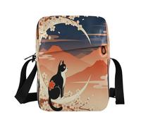 WDdZzyy borsa messenger da uomo borsa a tracolla borsa borsa da donna borse a tracolla tracolla regolabile per affari stile kawaii gatto anime giapponese