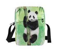 WDdZzyy Borsa messenger per gli uomini Crossbody Piccole Borse Per Le Donne Delle Donne Borse A Tracolla Borse A Tracolla Tracolla Regolabile per lo Shopping Big Panda Bear Regalo Verde