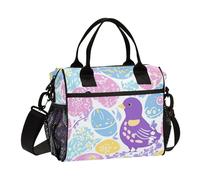 WDdZzyy Borsa per il pranzo all'uovo di Pasqua con tracolla per la scuola materna maschile