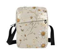 WDdZzyy borse a tracolla piccole borse a tracolla per le donne borse a tracolla da donna borse a tracolla tracolla tracolla regolabile per esterno quotidiano rustico margherita fiori beige