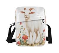 WDdZzyy borse messenger Crossbody Piccole Borse Per Le Donne Borsa Donna Borsa Donna Tracolla Tracolla Regolabile per Viaggio Cartoon Capra Bianco