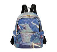 WDdZzyy Boxing Shark 35,5 cm convertibile, moda laptop zaino donna moda borsa a tracolla per scuola e infermiera