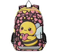 WDdZzyy C zaino per bambini 8-12: borse leggere per libri per ragazzi e ragazze di 6a elementare in colori assortiti Heart Bee