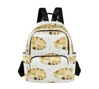 WDdZzyy Carino Brown Cat 14 Pollice Grande Capacità Del Computer Portatile Dello Zaino Delle Donne Mini Zaino Per Scuola &