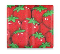 WDdZzyy Carino cartone animato Frutta Fragole In Pelle Auto Registrazione Assicurazione & ID Card Holder Automobile Wallet Case Organizer per qualsiasi auto, camion, moto, rimorchio o barca