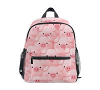 WDdZzyy Cartoon Cute Pig Pink Princess bambini zaino sicurezza libro borse con nome tag per 2 anni