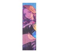 WDdZzyy Cartoon Cyberpunk Bella Sexy Woman Grip Tape Skateboard Design Antistrappo Grip Tape per Scooter 33×9 Inch Papel para patinetas