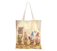 WDdZzyy Ciao Autunno Autunno Dwalf Foglia D'acero Borse Della Shopping di Tela Per La Spesa Per La Generi Alimentari per Le Donne Con Tasche Con Manici Borse Di Tote Riutilizzabili