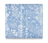 WDdZzyy Custodia a portafoglio in pelle PU con fiori blu e bianchi e bohémien per tessere, accessori per qualsiasi auto, camion, moto, rimorchio o barca, fiori boho bianchi blu, 1 size