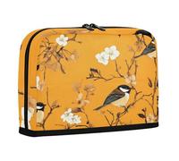 WDdZzyy Estetico Capped Chickadee Bird Orange Pencil Case Box Grande Capacità Sacchetto di Immagazzinaggio Leggero Cancelleria Matita Astuccio per Studenti Collegi Forniture scolastiche