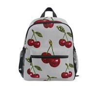 WDdZzyy Falso Glitter Cartoon Cherry Grey ragazze zaino borse per bambini borse di sicurezza libro con nome tag per bambini mini bookbag