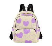 WDdZzyy Finti Glitter Paillettes Cuore Giallo 35,5 cm casual daypack zaini per ragazze borsa del computer portatile per viaggi e lavoro