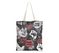 WDdZzyy Graffiti Fist Peageon Canvas Tote Bag per le donne con tasche con manici borse riutilizzabili Tote Bags Bulk Cute Gifts