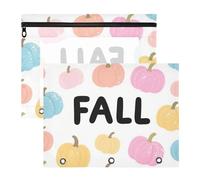 WDdZzyy Hello Fall Autumn Pumpkin - Astuccio con 3 fori, per lettere formato A4, confezione da 2