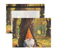 WDdZzyy Hello Fall Autumn Tree Dwalf - Astuccio in plastica trasparente per lettere formato A4, confezione da 2 pezzi, per studenti e ritorno a scuola