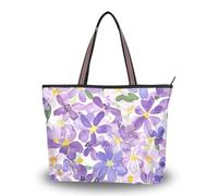 WDdZzyy Hydrangeas Beauty Summer Flowers tessuto di seta borse con cerniera e borse alla moda per le donne in pelle, Ortensie Bellezza Fiori Estivi, Large