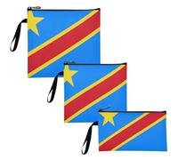 WDdZzyy Kinshasa, confezione da 3 sacchetti riutilizzabili multiuso da viaggio per picnic, lavoro, viaggi, ufficio