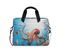 WDdZzyy Manicotti per computer portatili a tracolla Messenger con maniglia e tracolla 15,6 pollici Borsa per computer Un grande polpo