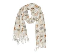 WDdZzyy Merry Christmas Deer Pine Tree Brown scialli e avvolge gonfio Faux Cashmere sciarpa lunga per le donne regali di Natale per le donne