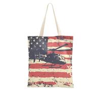 WDdZzyy Nazionale Vietnam Guerra Veterani Canvas Shopping Bags per la spesa per le donne con tasche con manici Borse di Tote riutilizzabili Bulk Regali di Natale