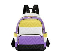 WDdZzyy Non-binario Pride Flag Nb Nonbinary Pride Lgbt 14 Pollice zaino multiuso per le donne borsa zaino moda per affari