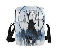 WDdZzyy piccola borsa messenger per le donne Borsa a tracolla Crossover Borse da donna Borse da donna Borsa a tracolla Tracolla Regolabile per Casual Western Cowboy Dream Catcher