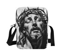 WDdZzyy piccola borsa messenger per le donne borse a tracolla borse a tracolla per le donne Borse a tracolla tracolla regolabile viaggio Cristo religioso cristiano fede