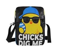 WDdZzyy piccola borsa messenger per le donne Piccole Borse a tracolla Borsa da donna Borsa da viaggio Tracolla Regolabile per Scuola Pulcini Dig Me Pasqua Divertente