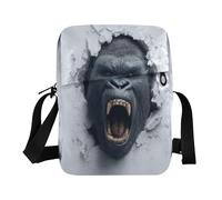 WDdZzyy piccola borsa messenger per le donne Piccole Borse a Tracolla Per Le Donne Borse Da Donna Borsa Per Viaggio Cinghia Regolabile per All'aperto Quotidiano Divertente Gorilla 3d Wall Art