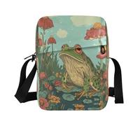 WDdZzyy piccola borsa messenger per le donne Piccole borse a tracolla per le donne casual borsa quotidiana borsa a tracolla tracolla regolabile per arte casual rana un fiume