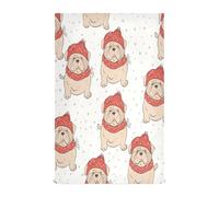 WDdZzyy Set di 6 strofinacci da cucina in microfibra per cucina decorativi decorativi 71,1 x 45,7 cm cani natalizi