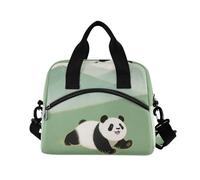 WDdZzyy Simpatico cartone animato Panda borse per il pranzo per gli uomini con tracolla stampa borse per il pranzo per le donne per adolescenti